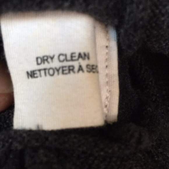 Anthropologie (S) Guinevere Dark Gray Cotton/Cashmere Sweeping Thrills Sweater - Picture 9 of 10